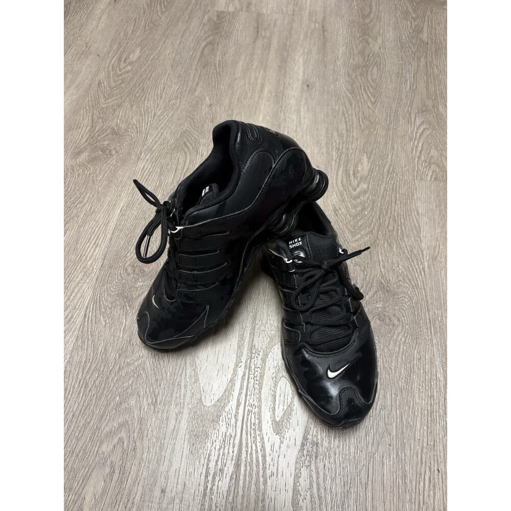 Nike Shox NZ Sneakers Black Men's 10 White Swoosh 501524-091 - Picture 2 of 7